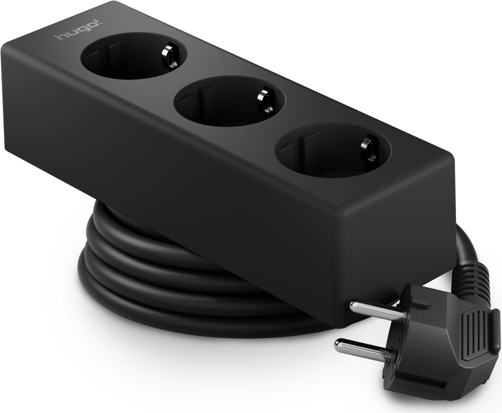 hugo! MAGNETIC Steckdosenleiste deep black