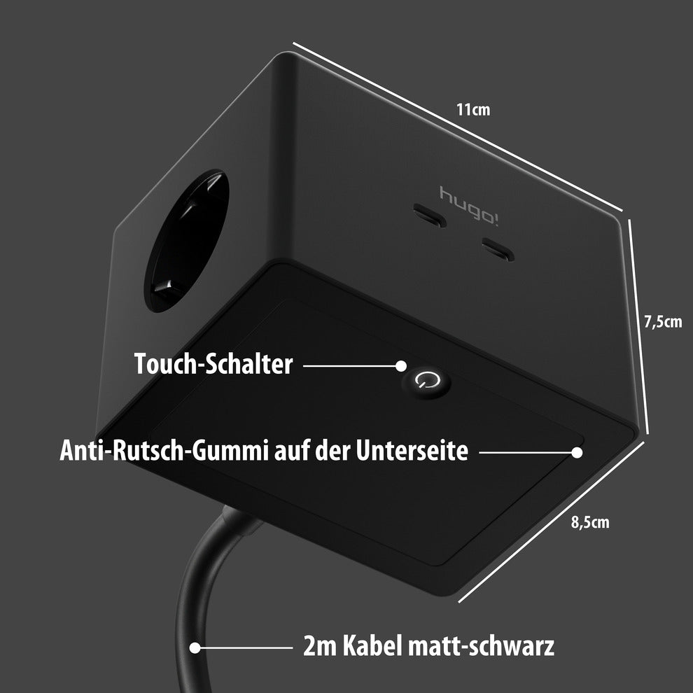 1st Gen. hugo! by Brennenstuhl ONE Design-Steckdosenwürfel
