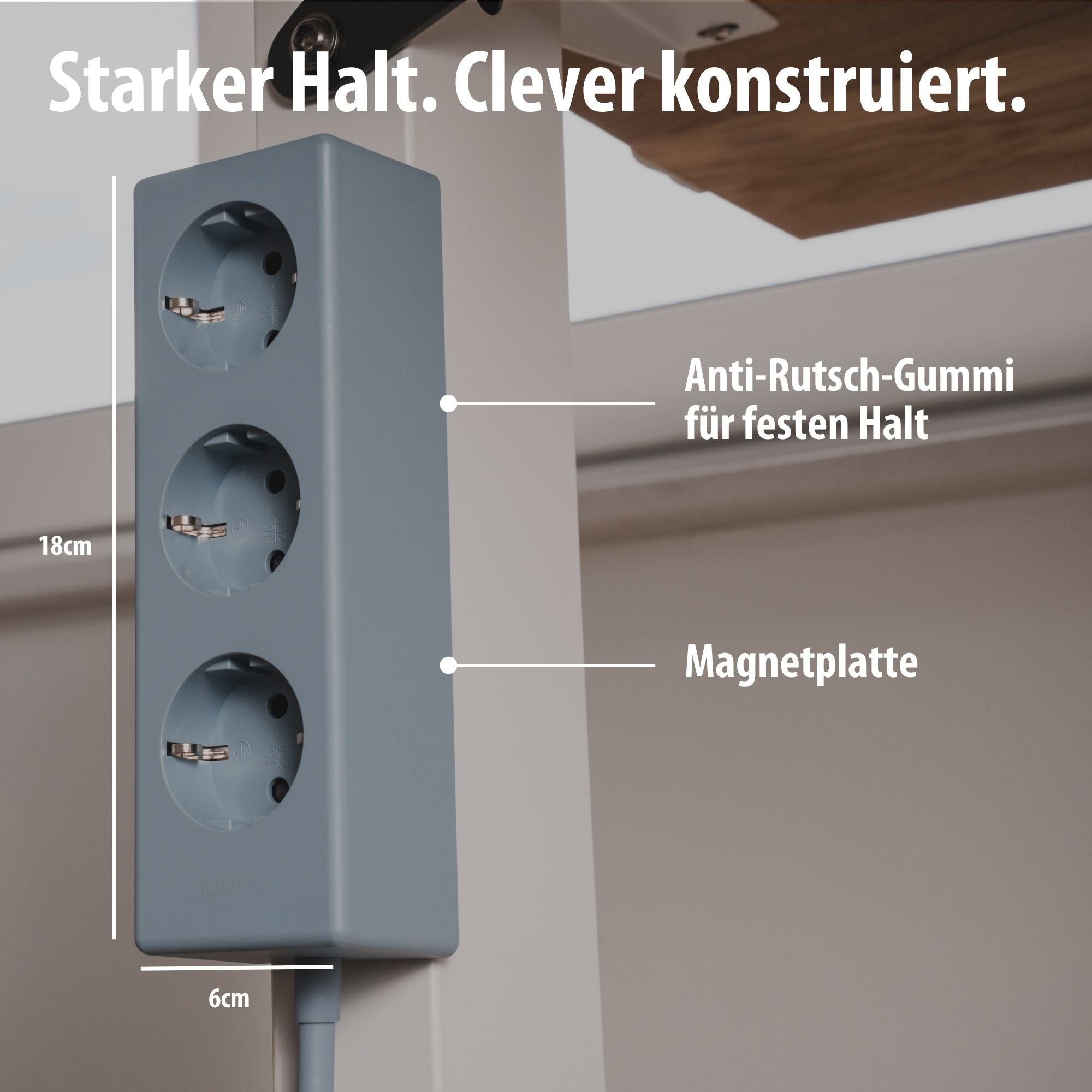 hugo! MAGNETIC Steckdosenleiste