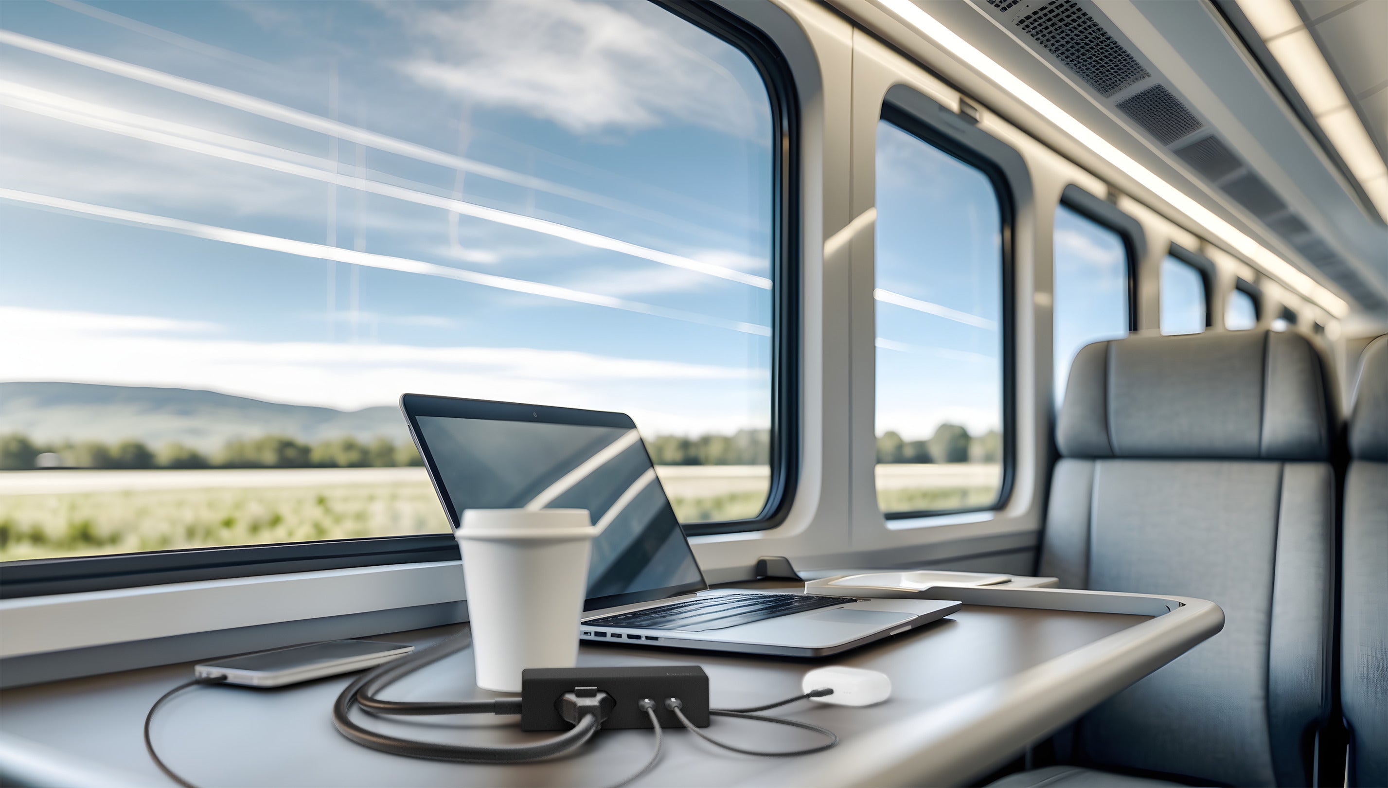 Brennenstuhl Hugo! TRAVEL Steckdosenleiste mit USB C 20W PD und Euro Steckdose