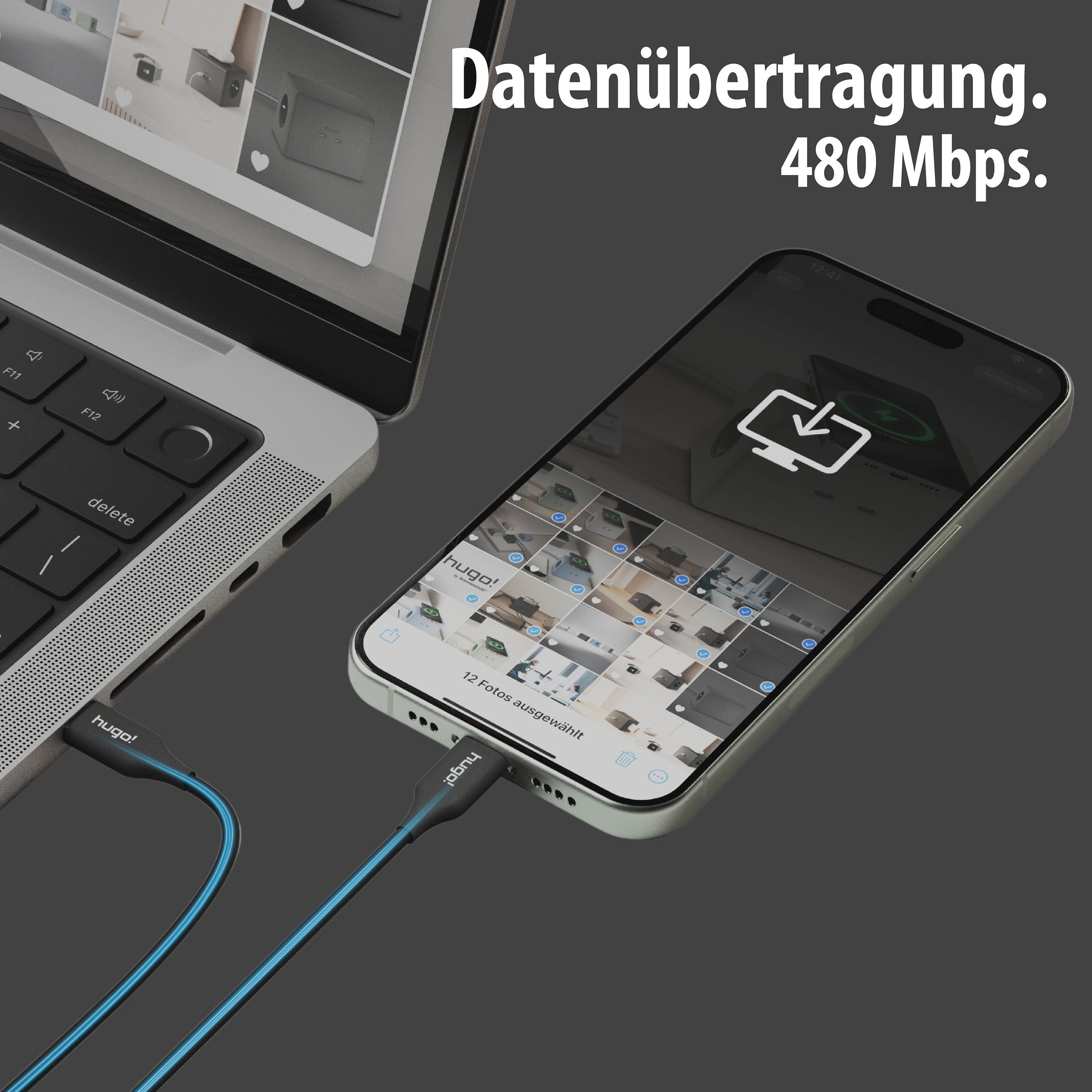 hugo! Cable USB C