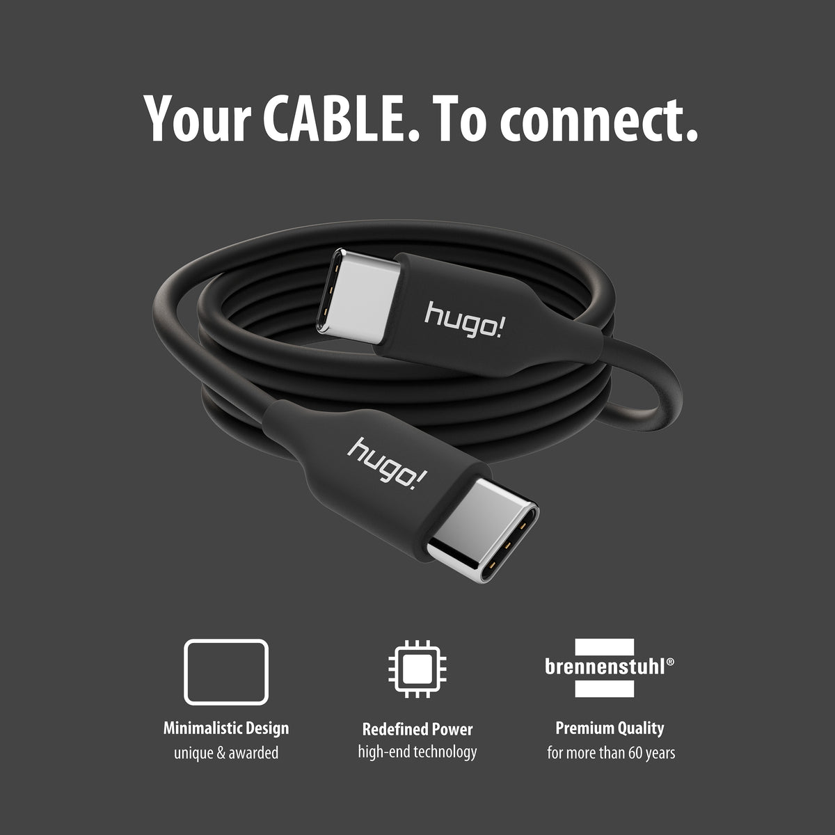 hugo! Cable USB C