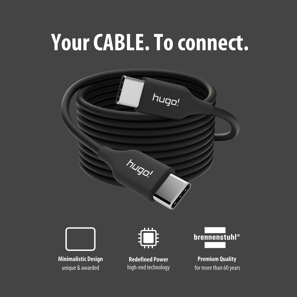 hugo! Cable USB C