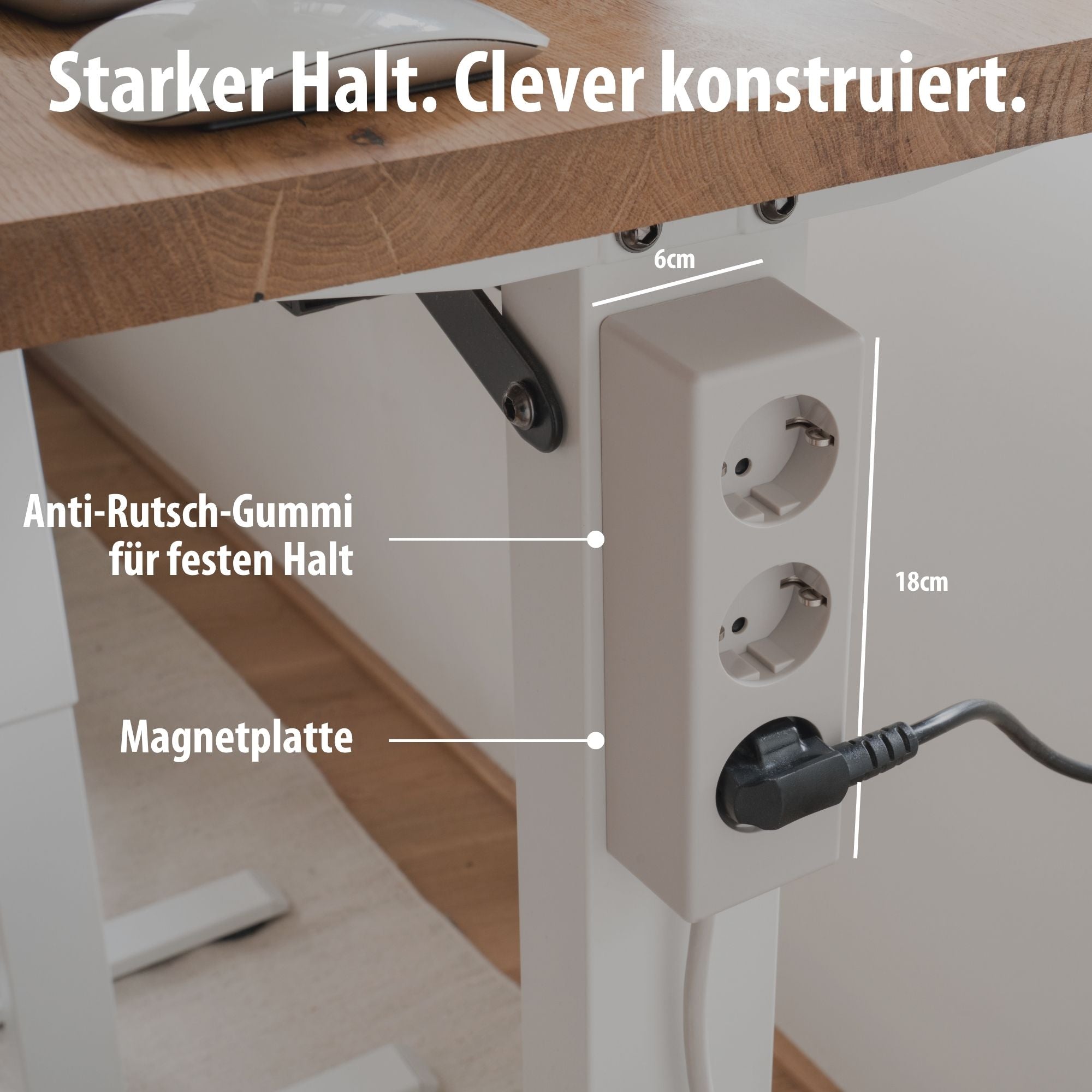 hugo! MAGNETIC Steckdosenleiste