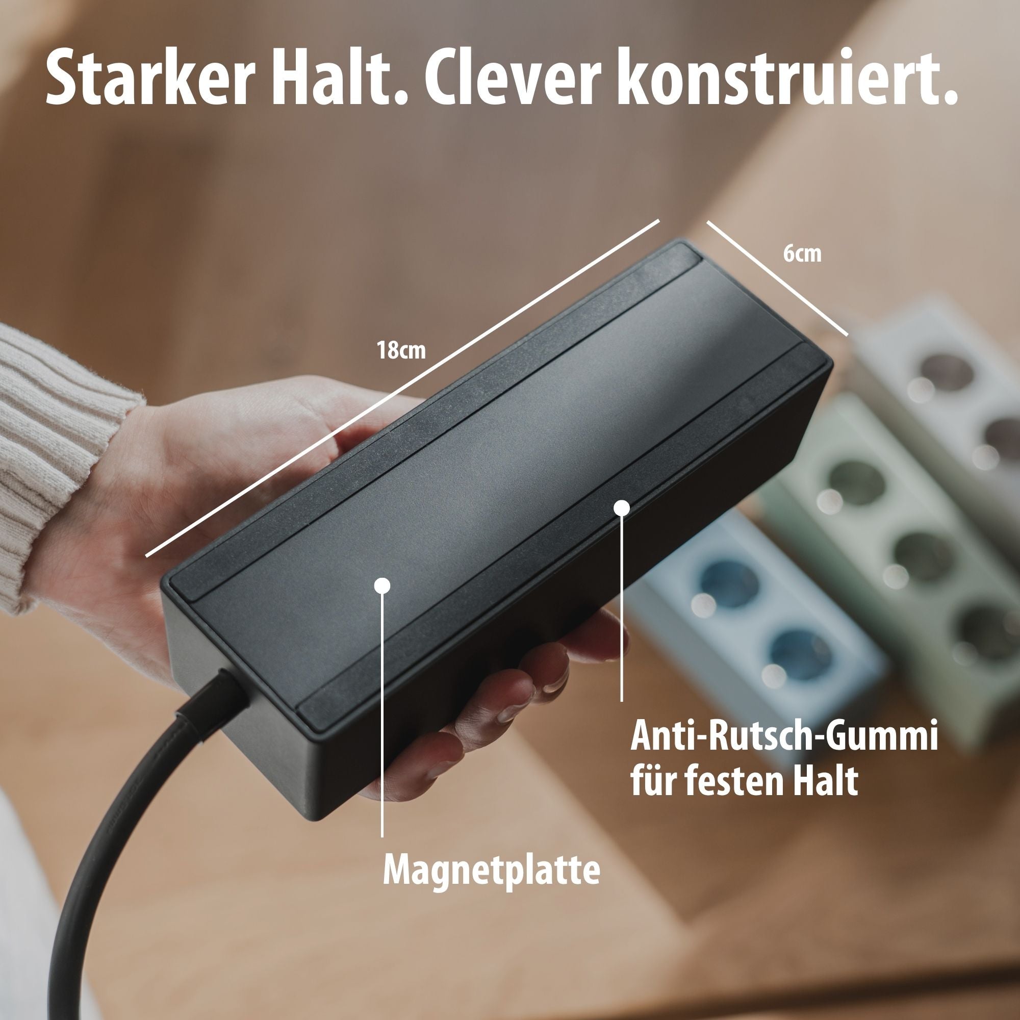 hugo! MAGNETIC Steckdosenleiste