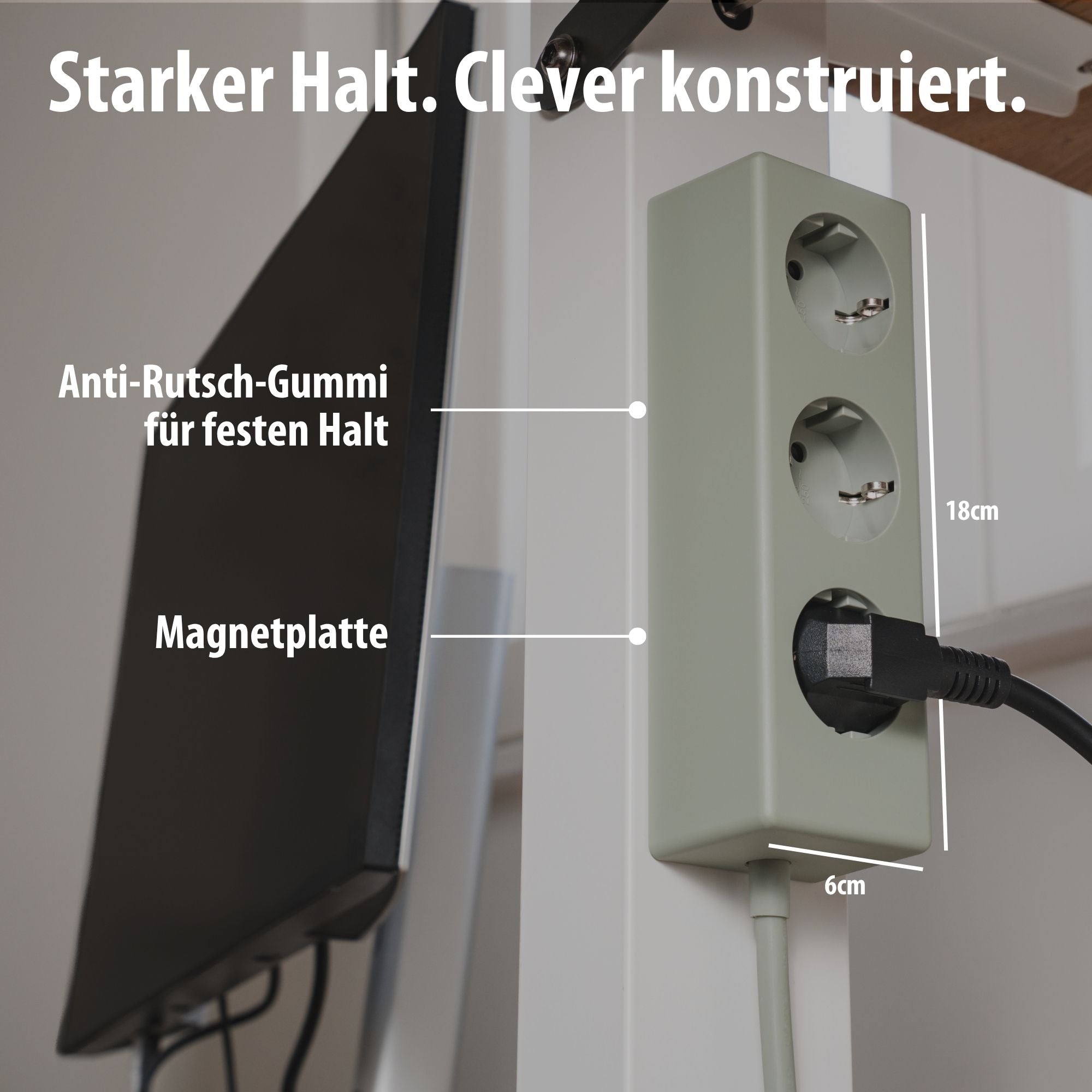 hugo! MAGNETIC Steckdosenleiste