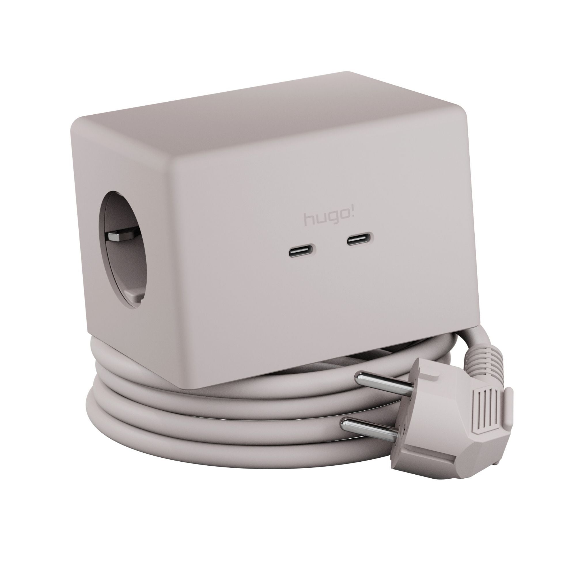 Brennenstuhl Hugo! ONE 2nd Gen. Steckdosenwürfel, USB C 20W PD, Wireless Charger